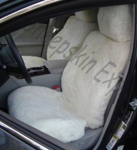 Toyota Venza with White Sheepskin Seat Covers